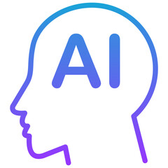 illustrator line gradient icon