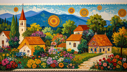 spirited tapestry; the luminous vibrance of eclectic artistry