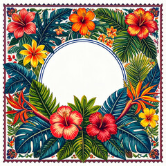 jungle bloom; the electrifying lushness of paradise’s vibrant embrace