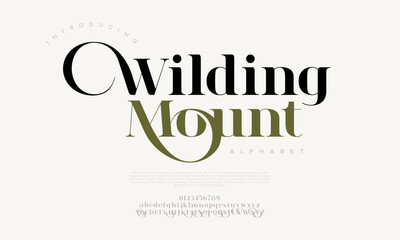 Wilding Mount Elegant Dual Serif Font with Luxury Feel
