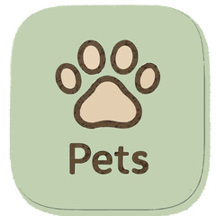 This is the button for the lovely pet application.