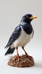 Black and White Bird Figurine