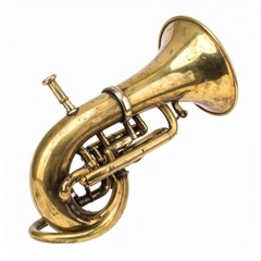 Fototapeta premium Vintage Gold Euphonium Musical Instrument