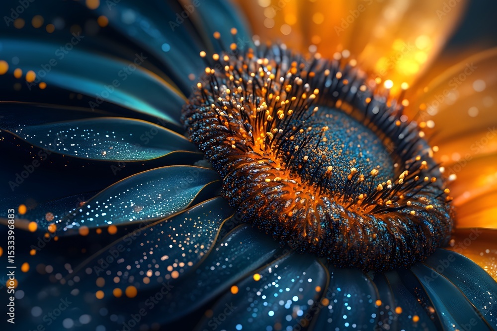 Poster stunning artistic representation of a captivating flower showcasing intricate details of color and t