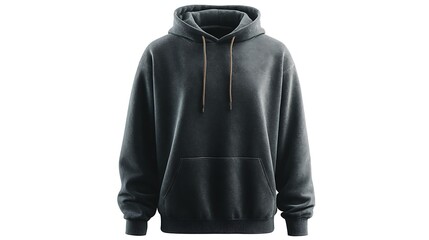 Blank black hoodie template