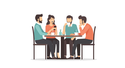 Coffee Break: Friends Enjoying Coffee Together