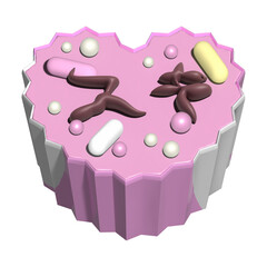 ぷっくり平成女児チョコ♪チョコペン文字バージョン⭐︎png