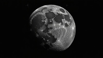 moon in space