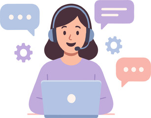 Helpline helper assisting with virtual problems