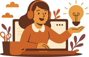 Online expert offering a bright idea