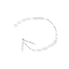 Pale grunge hand drawn arrow vector. Grunge arrow isolated on white background. Arrow mark icon, arrow paint.