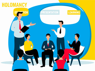 Business Team Meeting Presentation, Training, Learning