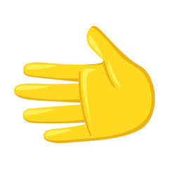 Leftwards Hand Sign Emoji Icon Illustration. Gesture Vector Symbol Emoticon Design Clip Art Sign Comic Style.
