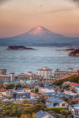 enoshima with mt.fuji