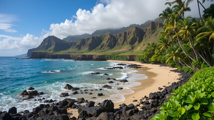 mahaulepu trail near Poipu, Kauai