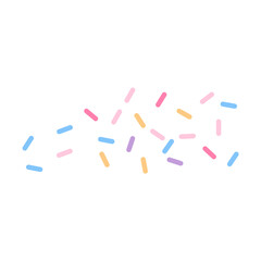 Colorful sprinkle decorative vector illustration 