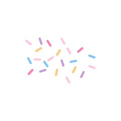 Colorful sprinkle decorative vector illustration 