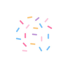 Colorful sprinkle decorative vector illustration 