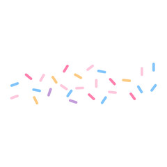 Colorful sprinkle decorative vector illustration 