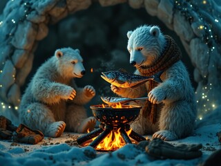 Cozy Polar Bear Cookout