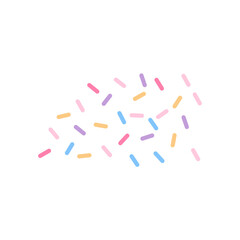 Colorful sprinkle decorative vector illustration 