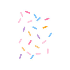Colorful sprinkle decorative vector illustration 