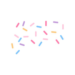 Colorful sprinkle decorative vector illustration 