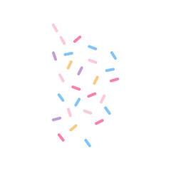 Colorful sprinkle decorative vector illustration 