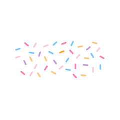 Colorful sprinkle decorative vector illustration 
