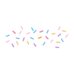 Colorful sprinkle decorative vector illustration 