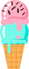 Ice Cream Cone Illustration