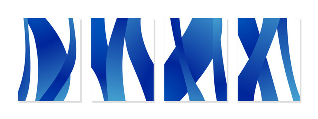 Dynamic abstract art with bold blue shapes and fluid lines, creating a sense of movement and energy. Perfect for modern and contemporary designs.