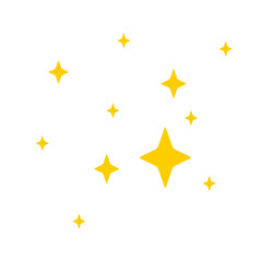 Abstract yellow sparkle vector illustration 