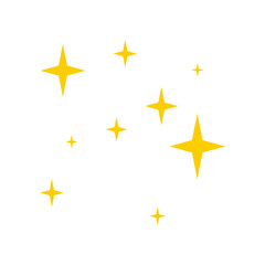 Abstract yellow sparkle vector illustration 