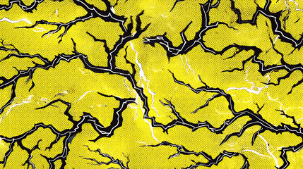 Vintage Lightning Bolts Flash Comic Book Pattern