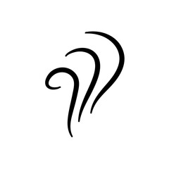 Smoke Icon. Steam Icon. Smell Icon. Vector Illustration. 