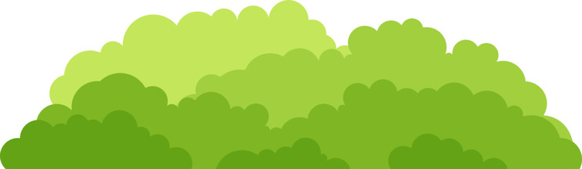 Obraz premium Cute Cartoon Bush Illustration
