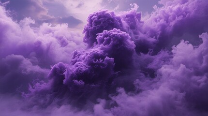 Vibrant purple mist texture. Surreal cloudy smoke effect for dreamlike backgrounds and fantasy design projects.