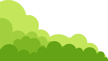 Obraz premium Green Bushes Corner