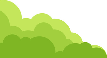 Obraz premium Green Bushes Corner