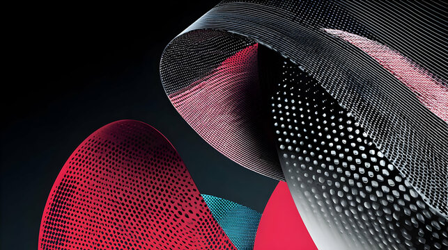pattern with intense color overlays and abstract digital movement