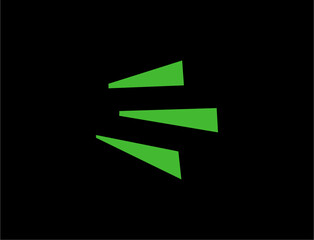 Abstract stairs shapes on black background