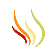 Colorful line doodle seamless pattern. Trendy design elements. Vector illustration 