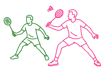 Side shuffle movement (sideways footwork) Badminton Players Ready for Action