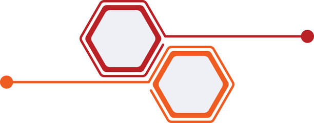 Hexagon Infographic Step