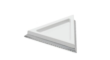 Fototapeta premium White triangular object closeup