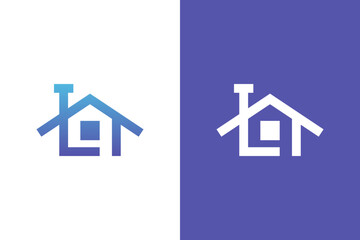 House-shaped logo with sleek lines