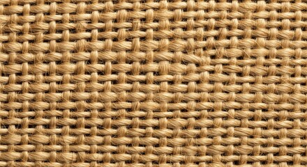 Obraz premium Close up view of light brown woven fabric texture detailed image showing interlaced threads