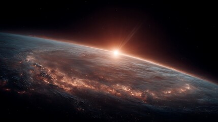 Sunrise From Space View