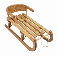 Wooden Sled for Winter Fun